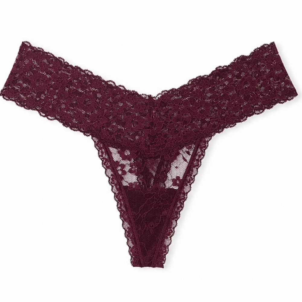 NWT Victoria’s Secret The Lacie Lacie Lace Thong Panty, S